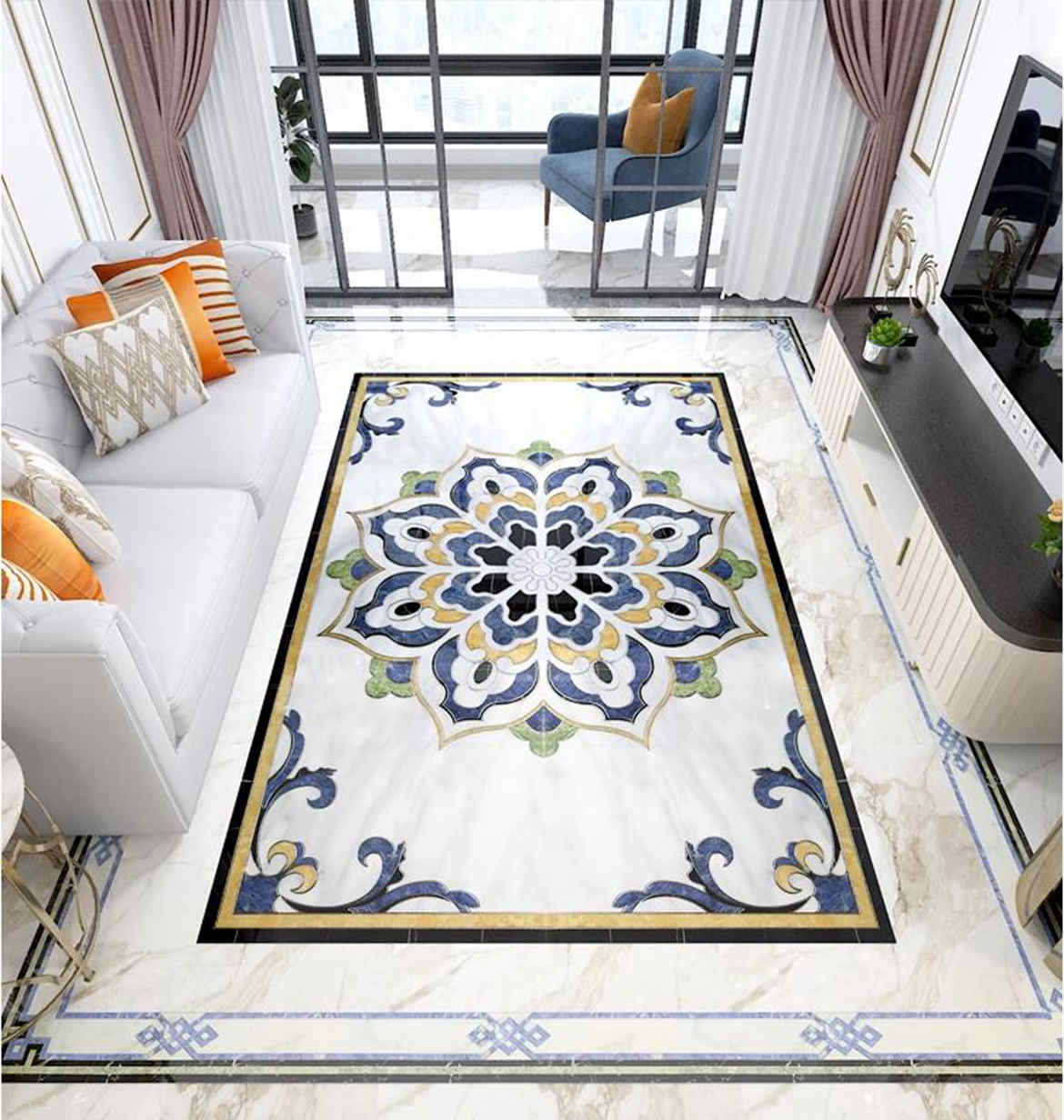 Azulejo de piso de alfombra de fábrica