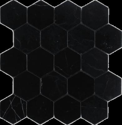 Carrara Hexagon Stone Mosaic Tiles